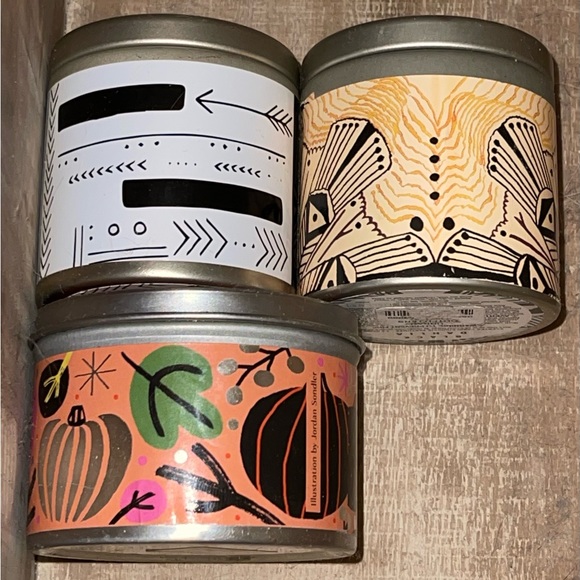 UO 3 Candles Pumpkin & Spice + Black Dahlia + Black Tea & Mint NEW • Value $36. - Picture 2 of 2